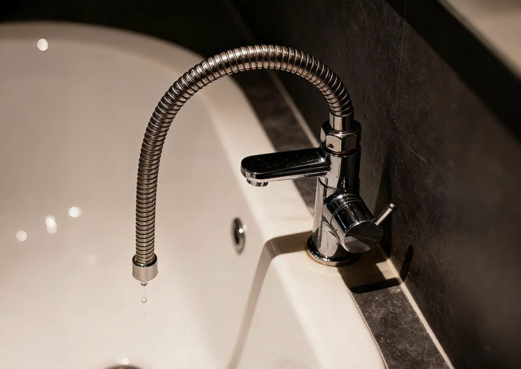 Hvordan håndterer man en utæt badeværelsesslange?