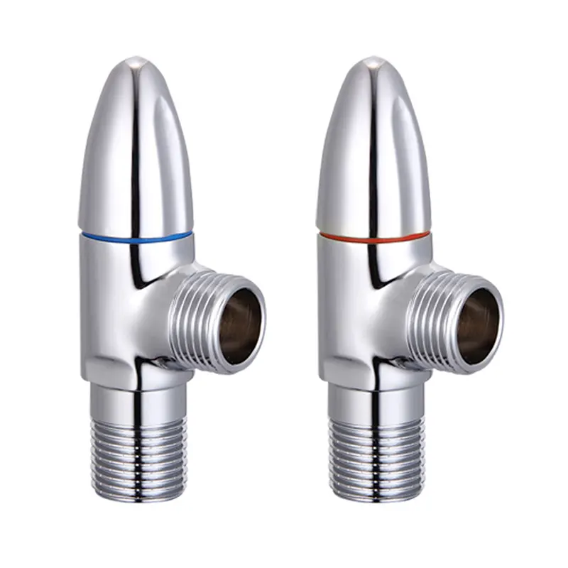 Hvordan forbedrer en rød-blå messing-vinkelventil kontrol med varmt og koldt vand i moderne VVS-systemer