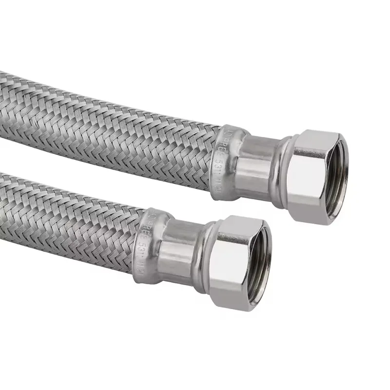 304 rustfrit stål flettet slange