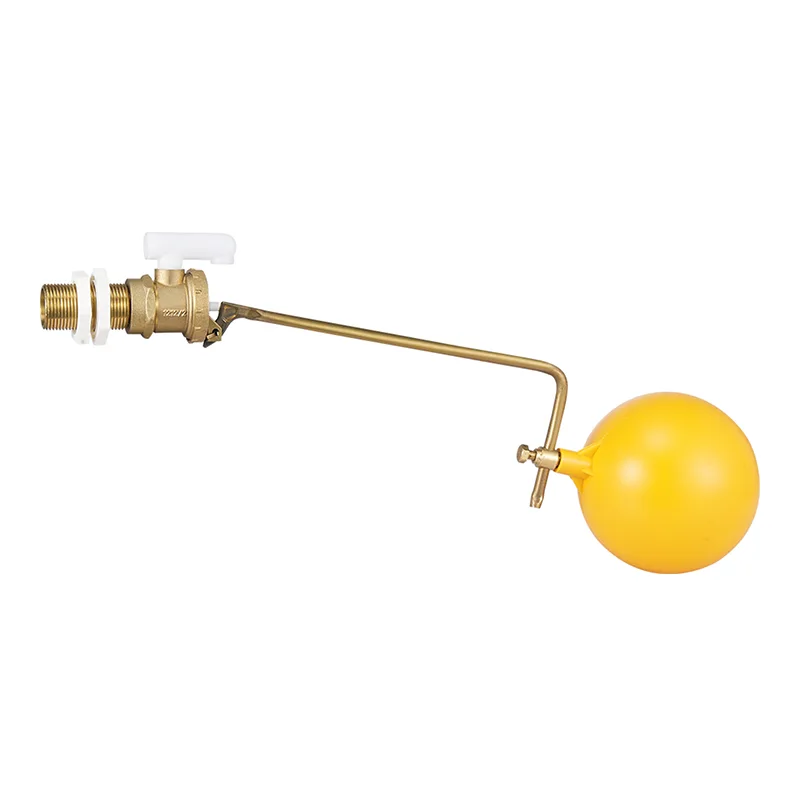 Svømmerventil af bronze håndtag