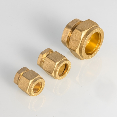 EN1254 Smedet messing kompressionsstopende til rørfitting lavtryksvandforsyninger