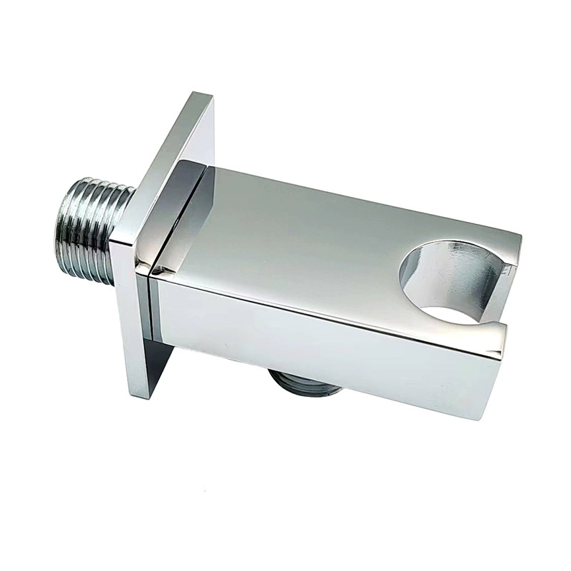 Flad firkantet håndholdt bruseholder, moderne vægmonteret brusehovedbeslag