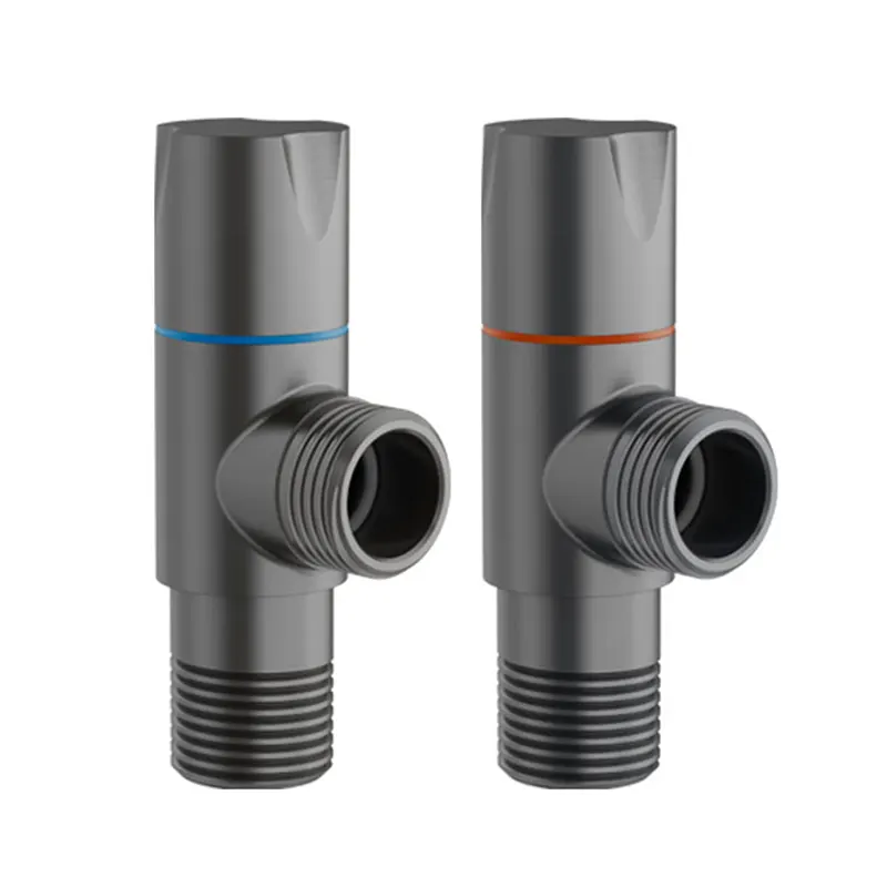 Grå messing vinkelventil