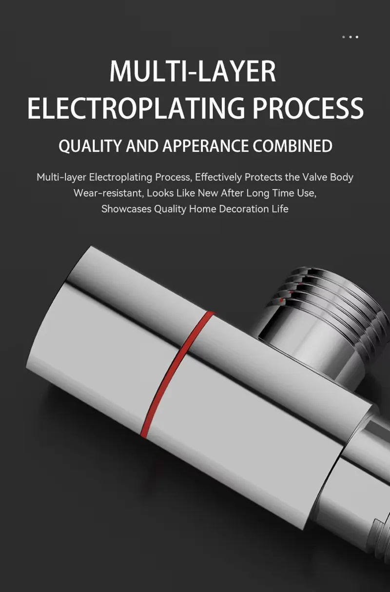 Electroplated Brass Angle Valve