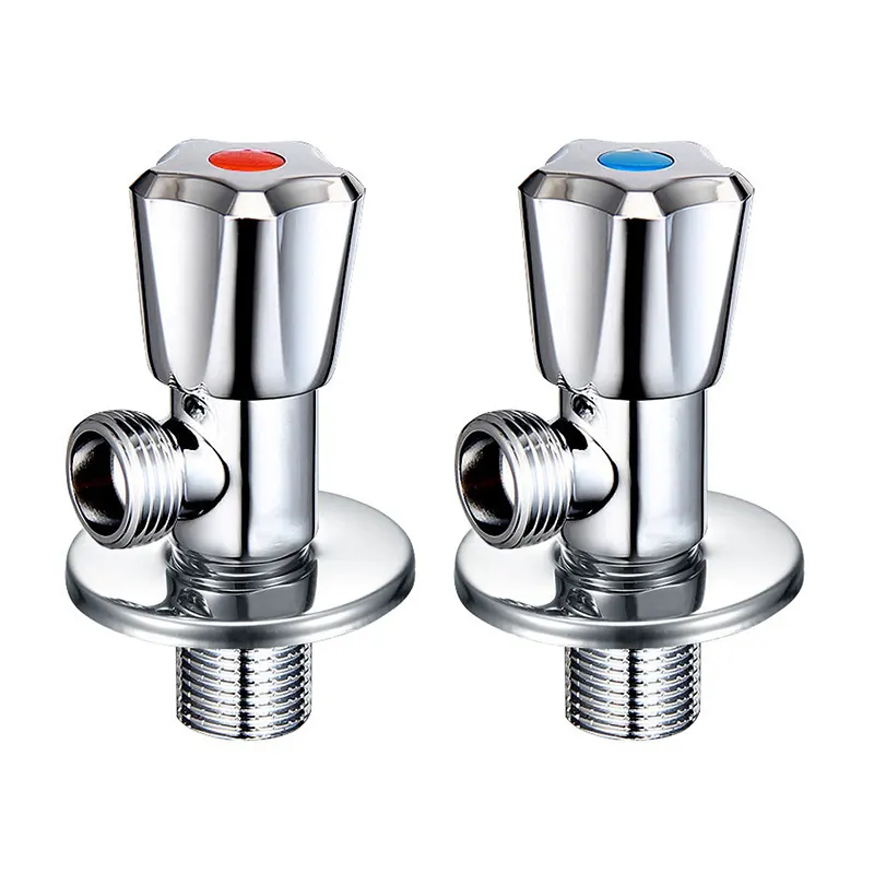 Et stykke messing vinkelventil