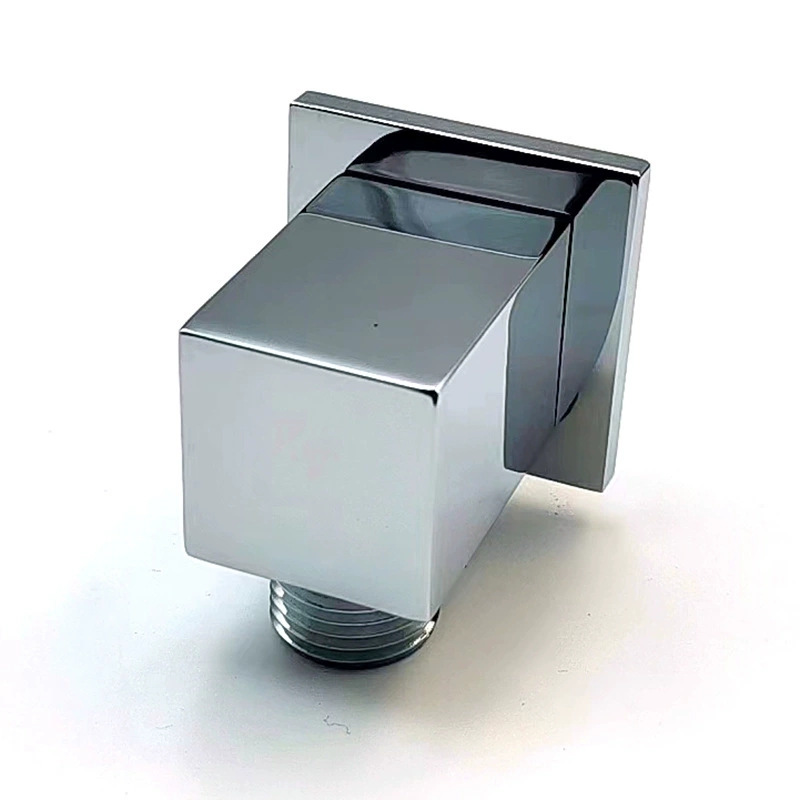 Førsteklasses bruseholder i massiv messing, skjult firkantet beslag til håndbruser, kraftigt vægbeslag