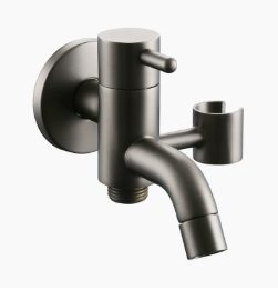 Enkelt koldt vandhane i massiv messing, flerfunktionshane til vaskemaskine og moppevask med sprøjtepistolvinkelventil